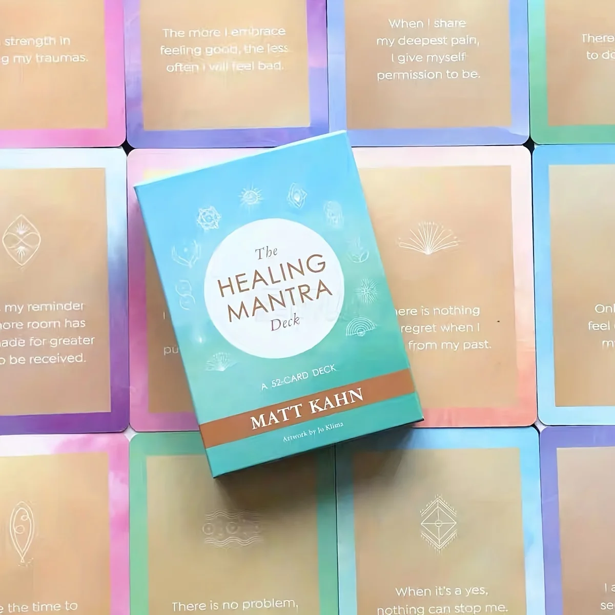 The Healing Mantra Deck, 52pcs Cards, Fortune Telling Game, Oracle Divination Cards Christmas, Halloween, Thanksgiving Gift