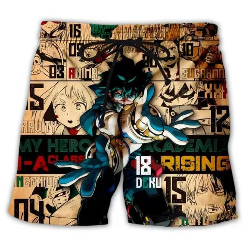 New Men/Women Anime My Hero Academia 3D Printed Casual Shorts Fashion Streetwear Men Loose Sporting Shorts DX035