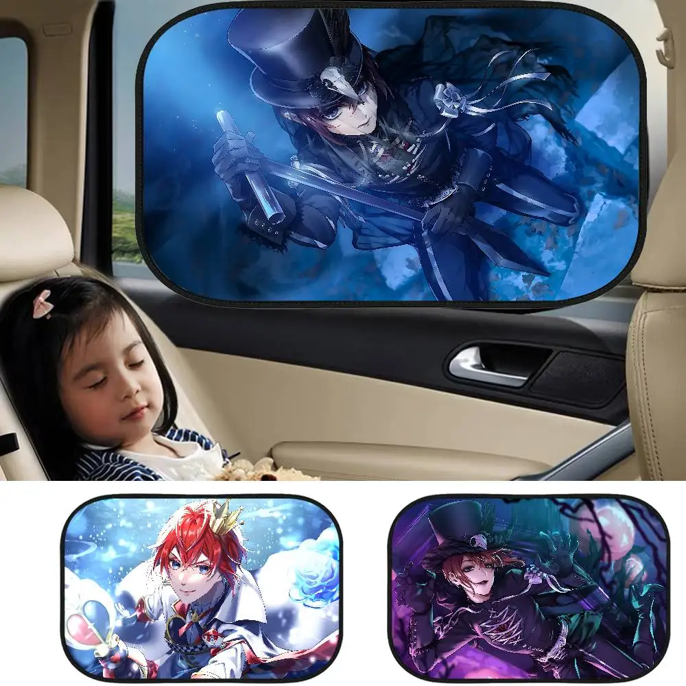 

Riddle Rosehearts Anime Universal Side Window Sunshades UV Protection Car Curtain Car Window Sun Shade Visor Protective Window