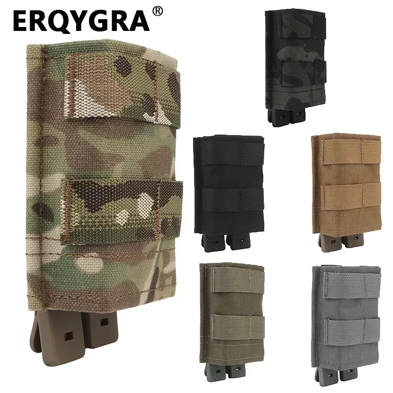 

ERQYGRA Tactical Molle FAST 5.56 Single Mag Pouch Medium Storage System Accessories Waist Bag New Holsters Hunting Matting Cloth