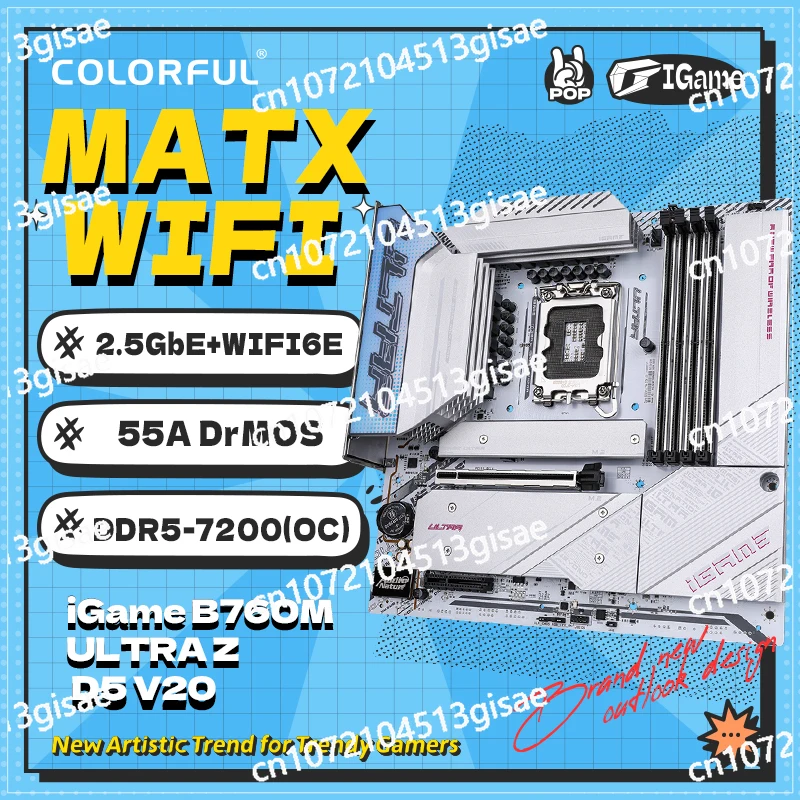 2.5G Network Interface Card WiFi 6E Bluetooth 5.3 3 PCIe 4.0 X4 M.2 SSD Slot Type-C Type-A Color