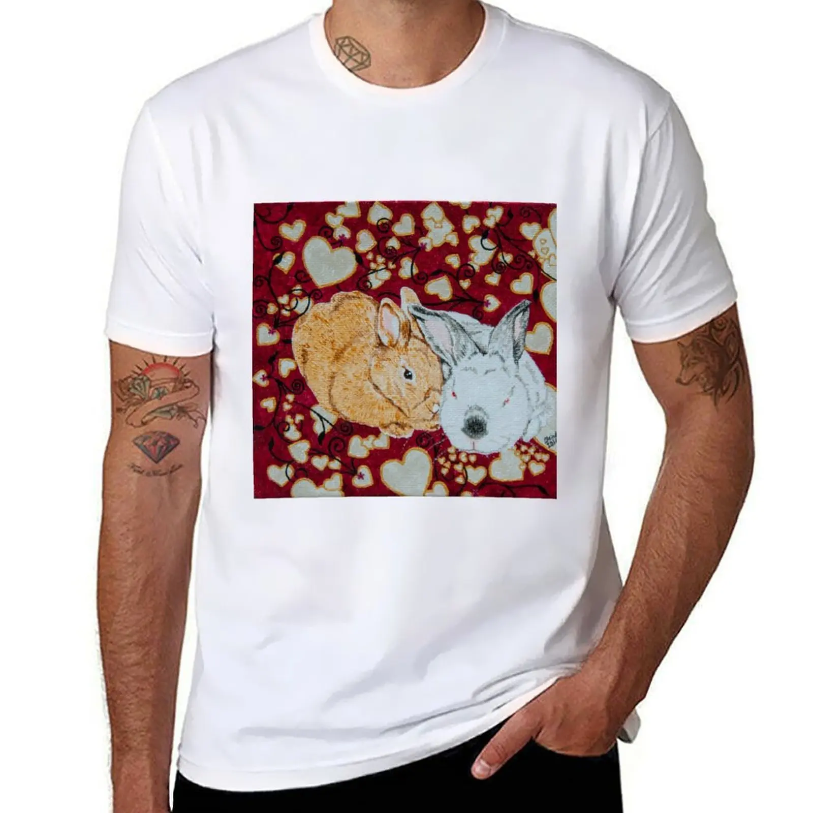 

Bunny Anytime Valentines - Design Fourteen T-Shirt t shirt custom print man t shirts graphic T-Shirt