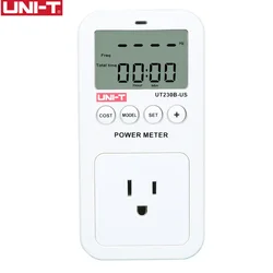 UNI-T UT230B-US wattmeter Voltage Current Cost Frequency Power Meter LCD Energy Consumption Monitor power socket