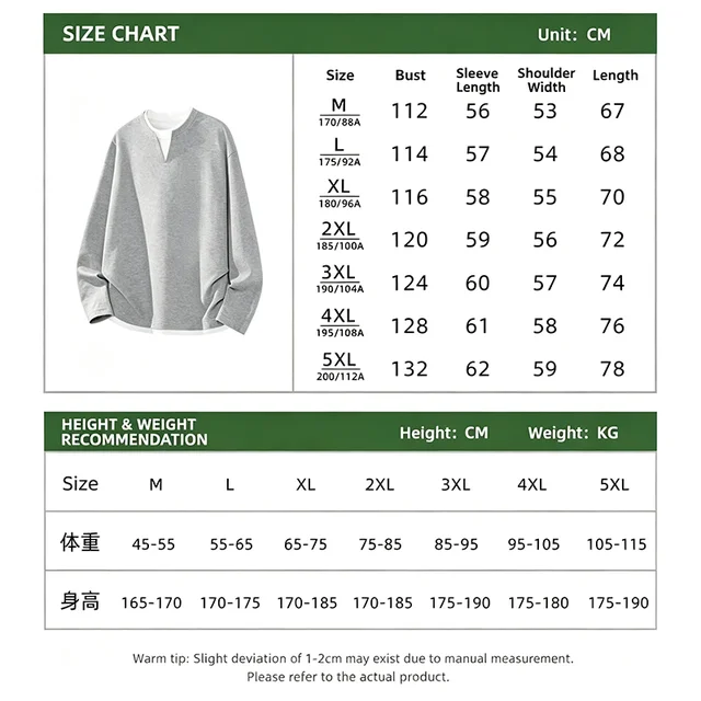 Casual Men Waffle‑Knit Mock Layer Long‑Sleeve Tee Notch V‑Neck Relaxed Fit Fake Two‑Piece Daily Pullover Shirts 6