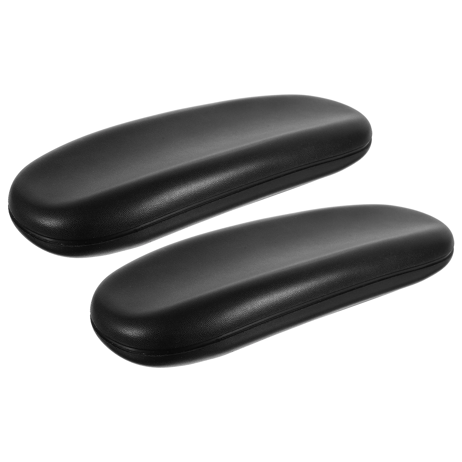 2PCS Office Chair Armrests Gaming Wheelchair Handles Replacement Parts Universal Fit Black PU Furniture Components