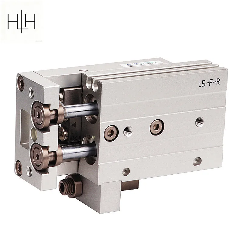 Compatible Linear Precision Slide Cylinder With Guide Rail HLS20X10S HLS20X20S HLS20X30S HLS20X40S HLS20X50S HLS20X75S HLS20X100