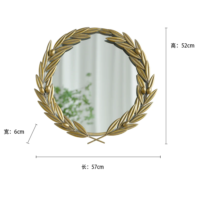 Miroir de maquillage mural en macramé, grand miroir de maquillage de luxe nordique, Vintage Cool Enf