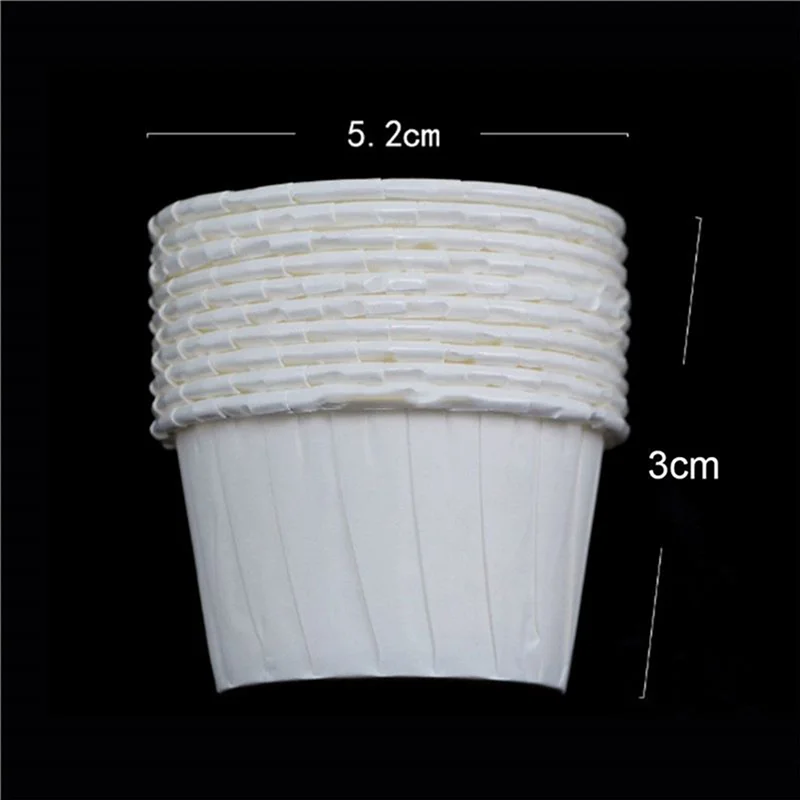 

Hot Sale 200X Paper Cup Nose Hair Face Hair Removal Wax Bean Container Cake Paper Tray Paper Bowl Melting Wax Ice Cream Organize