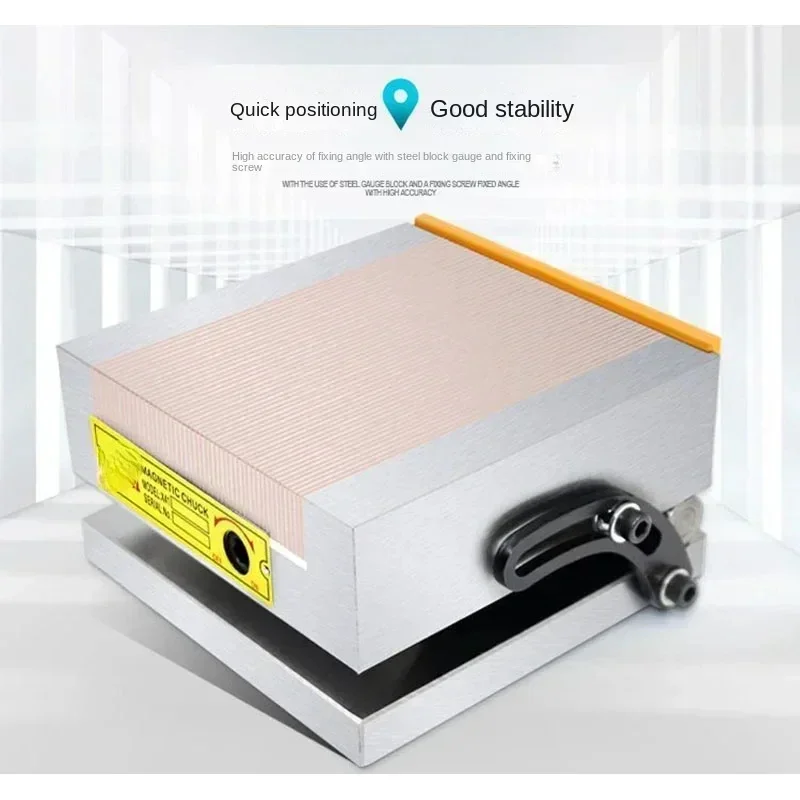 100*175 Sine Magnetic Table Brass Surface Grinder High Precision Strong Magnetic Chuck Grinder Disc Angle 0-45 CH NEW tools Hot