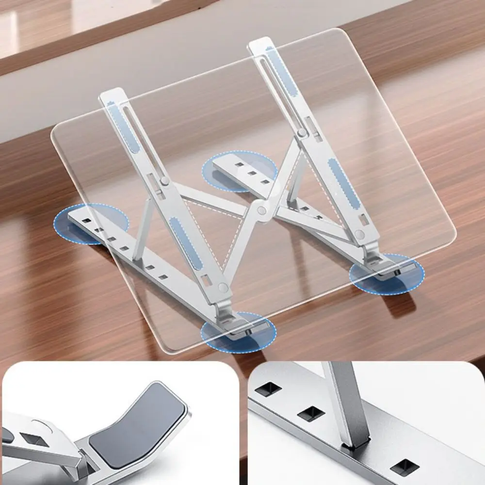 

Aluminum Alloy Laptop Holder Stand Lifting Non-slip Laptop Cooling Bracket Foldable Lifting Cooling Holder Foldable Laptop Stand