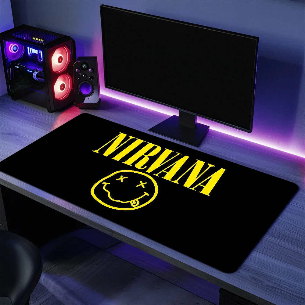 Mouse Pad Anti-fray Home Band Custom Ergonomic Office Rubber N-Nirvana Large Desk Mat Keyboard Transcendent PC Rock Non-slip