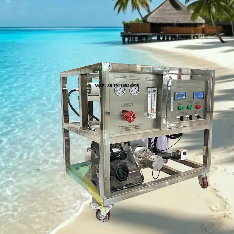 Small Seawater Desalination Equipment 1000LPD Reverse Osmosis Salt Water Desalination Treatment Machine Suitable for Island