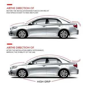 Seament-university carbon fiber spoilers bright black, diy refit, car-slyling accessories, 5d, 1.5m 10 Main Sales Universal Aerofolio - №4