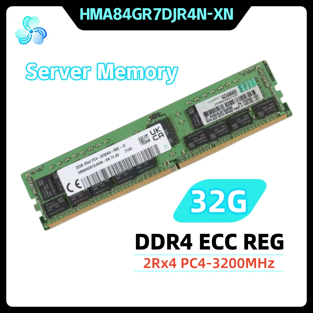 HMA84GR7DJR4N-XN DDR4 32GB 3200MHz 2Rx4 ECC REG RDIMM RAM PC4-3200AA 32G 서버 메모리 (SK용)