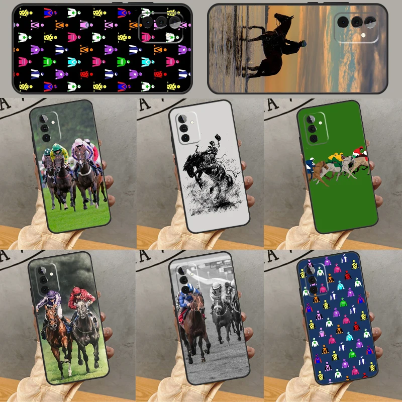 Horse Racing Capa For Samsung Galaxy A52 A32 A12 A14 A24 A34 A54 A51 A71 A73 A53 A33 A23 A13 A21S Case