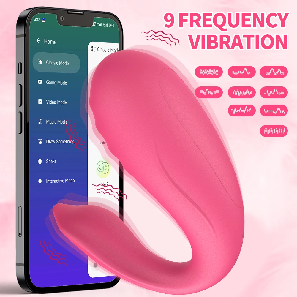 Vibrador de controle Bluetooth para mulheres, clitóris, vibrador G Spot, massageador com ovo vibratório de 2 motores, calcinha, brinquedos sexuais para adultos