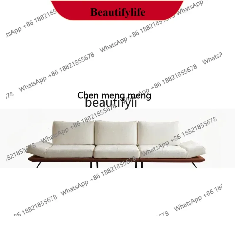 z183  Italian Minimalist Sofa Living Room New Straight Row Rotating Multifunctional Module Combination Dynamic Island Fabric Sof