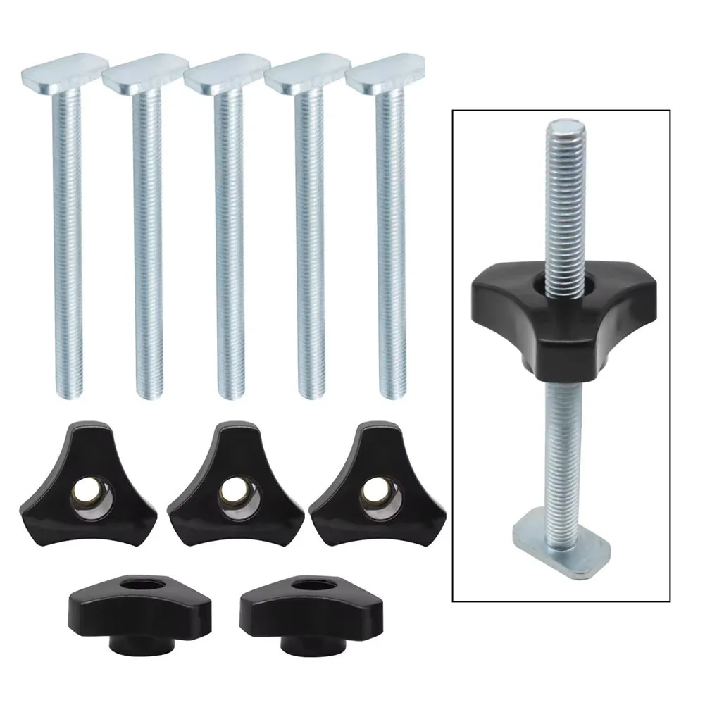 

M8 Thread Bolts T Slot Nuts Plastic With Brass Insert Quick Secure Attachment Reliable Solution Tool Jigs Setup