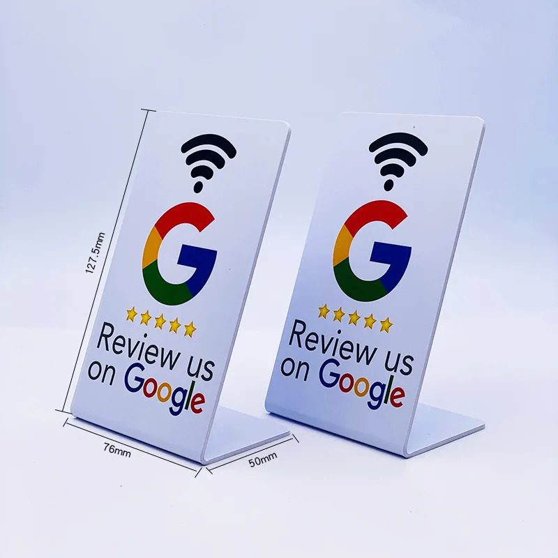 

Customized. Factory Direct Sale In Stock NFC Card Custom Google Tap Tap Stand Card NFC 213 Card
