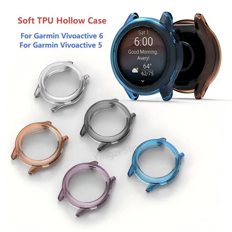 �y�Z�[�����z�\�t�g TPU �P�[�X Garmin Vivoactive 6 5 �X�}�[�g�E�H�b�`�p�ϐ��ی쒆��o���p�[ Garmin Vivoactive5 6 �V�F���A�N�Z�T���[�p