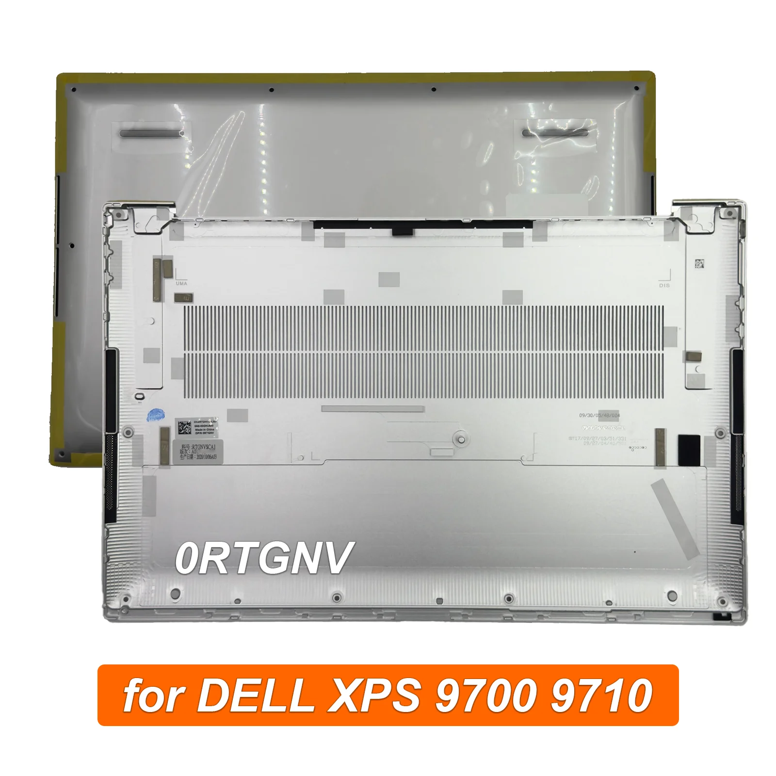 

0RTGNV 17" Laptop Bottom Cover Case D Cover Lower Case for DELL XPS 9700 9710 Silver RTGNV RTGNV$CA1 Replacement Part