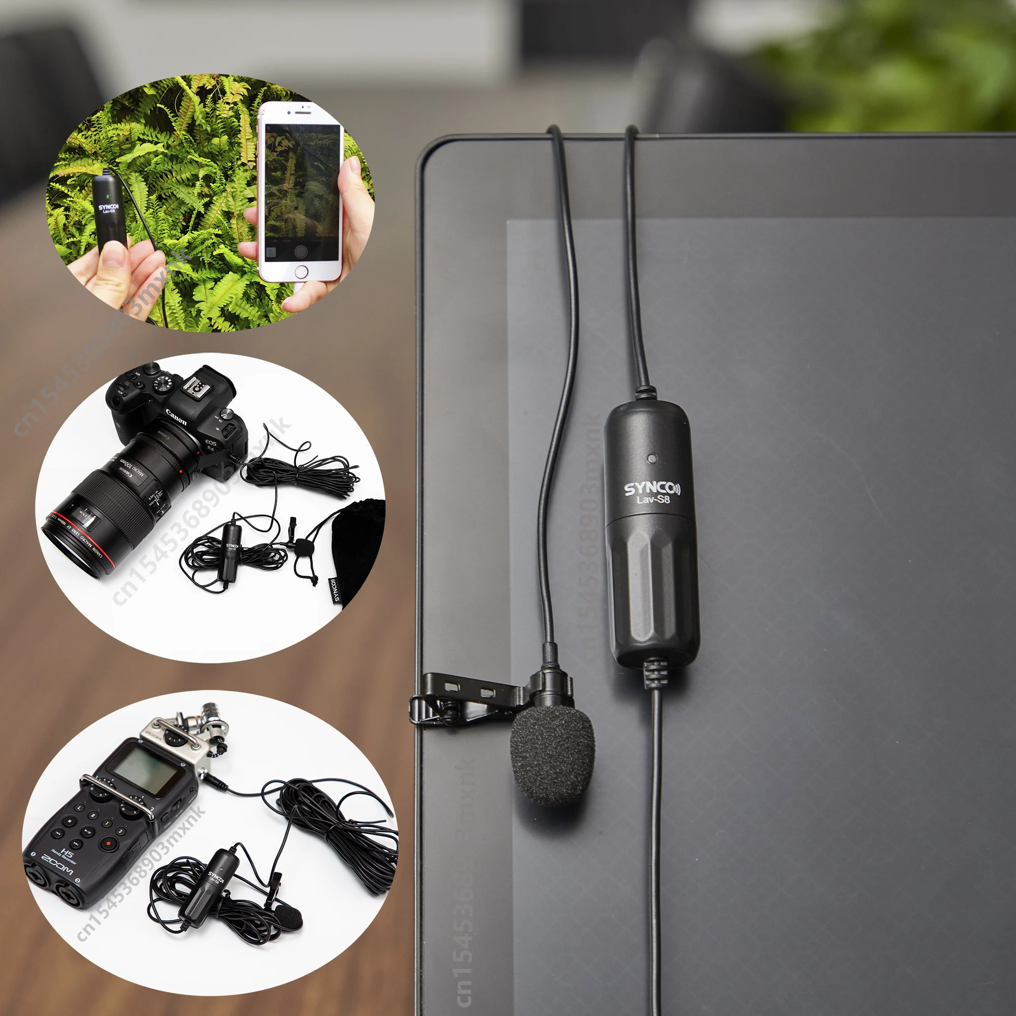 SYNCO Lav-S8 Professional Lavalier Microphone Home Studio Microphone for Pc Mic Video Shooting Camera Mikrofon Microphones Phone