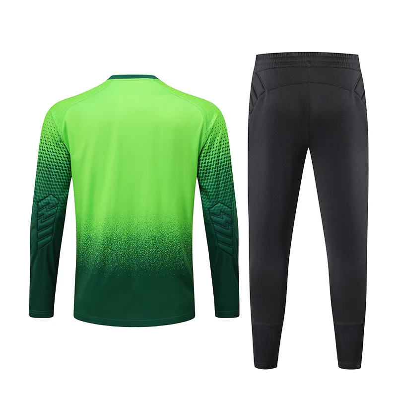 Men\'s New Protective Goalkeeper Uniform Football Jersey Shirt Training Soccer Sponge Protector Kids Size Goalkeeper Clothes