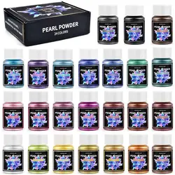 Pearlescent Powder Kit Colorant Pigment Sets Epoxy Resin Candle Soap Dyes Pearl Powder DIY Jewelry Crafts Making Pigment Dyes