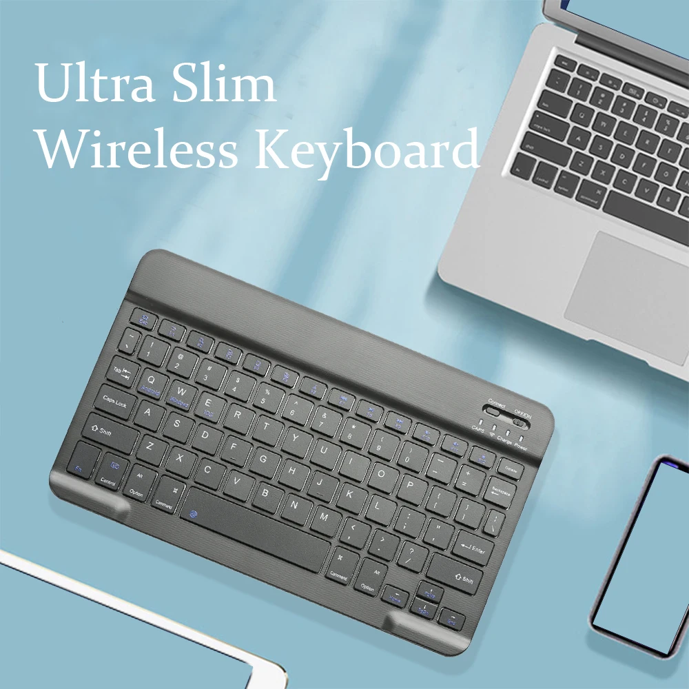 Wireless Bluetooth-compatible Keyboard,Ultra Slim Keyboard for Computer Desktop PC Laptop Surface Smart TV and Windows 11/10/8/7