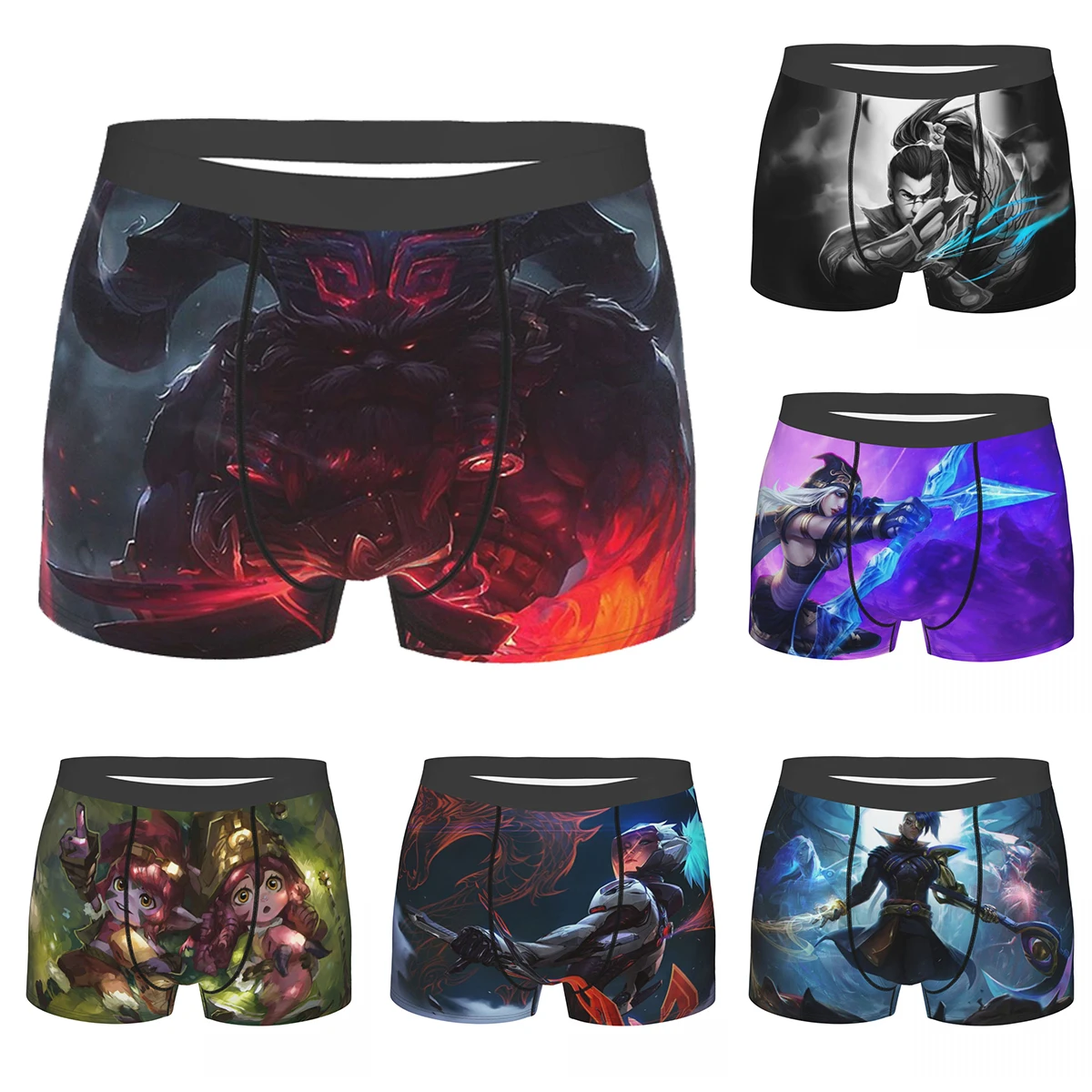 Ornn League of Legends LOL MOBA Games Underpants Breathbale Panties Male Underwear Sexy Shorts Boxer Briefs