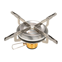 Lixada Ultralight Portable Outdoor Camping Gas Stove with Gas Tank Adapter Converter Hiking Backpacking Picnic Cooking Stove