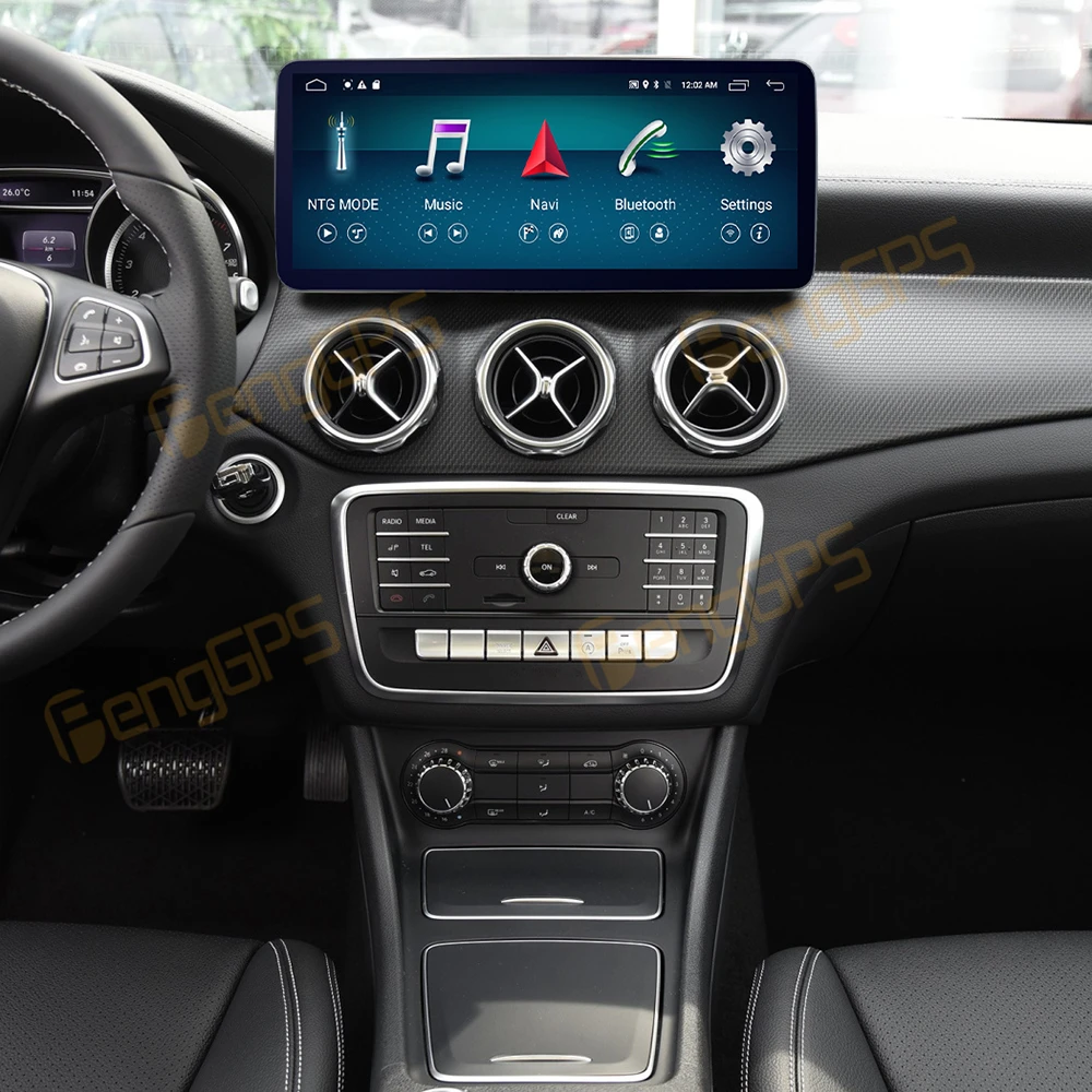 For Mercedes-Benz GLA A CLA 2016-2018 Thin Screen 5.0 System Navigation 12.3'' Android 13 Car Radio Carplay Hicar 2400*900 Tools