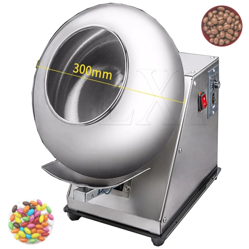 Electric Nut Almond Popcorn Peanut Sugar Coating Machine Commercial Candy Coater Machine Automatic Candy Rolling Machine