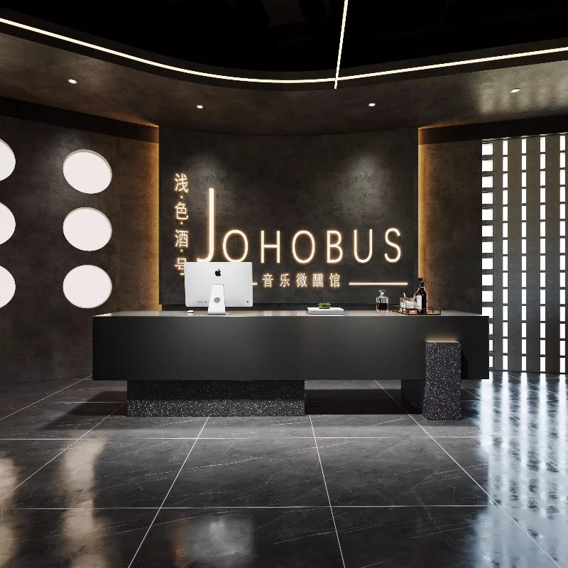 

Современная роскошная стойка регистрации, супермаркет, салон красоты, стойка регистрации отеля, центр клиента, компьютерные столы, офисная мебель