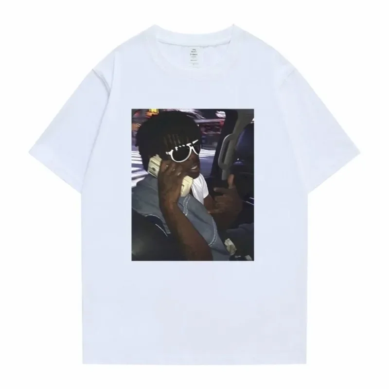 Rapper Chief Keef Mugshot Graphic T-shirts Men Women Hip Hop Oversized Tshirt Vintage Streetwear Male Summer Street 90s T-Shirt