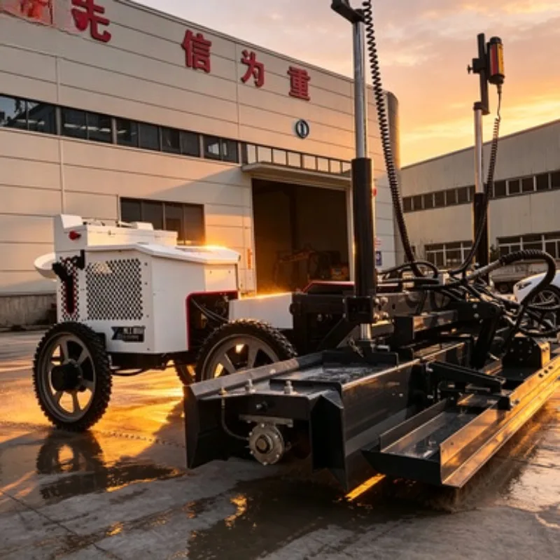 High Precision Walk Behind Laser Screed Concrete Leveling Machine with Laser Guidance System for Accurate Grade