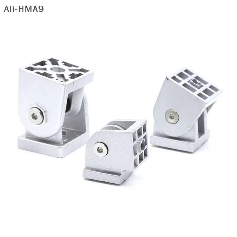 

1PCS 2020/3030/4040 Zinc Alloy/Aluminum Profile Living Hinge Fittings Right Angle Flexible Pivot Joint Connector