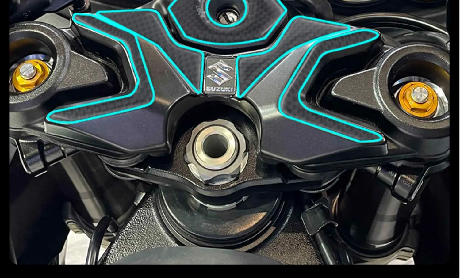 FÜR GSX1300 Motorrad Karosserie Verkleidung Aufkleber Vorderradgabel Aufkleber wasserdicht Samsung Aufkleber geeignet Schutz
