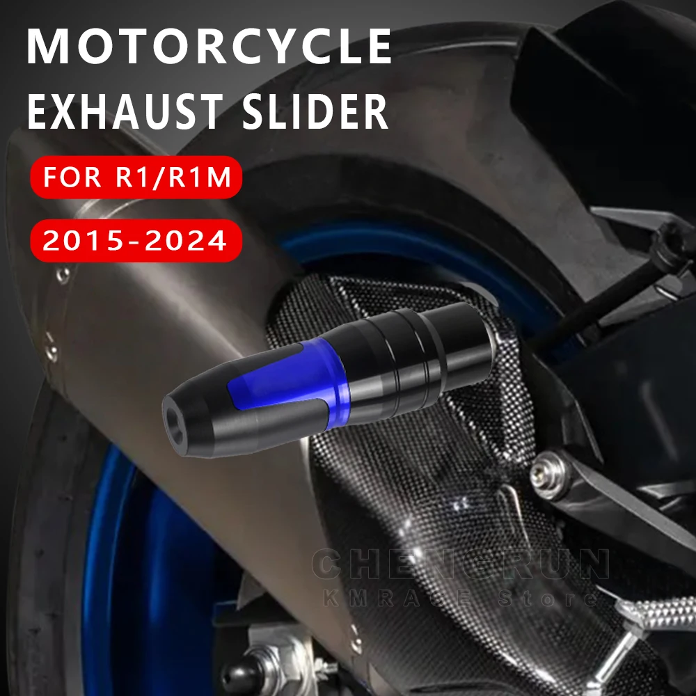 

Exhaust Slider Aluminum Falling Protection for Yamaha R1 1999-2024 2023 2022 2021 2020 Accessories Motorcycle Crash Protector