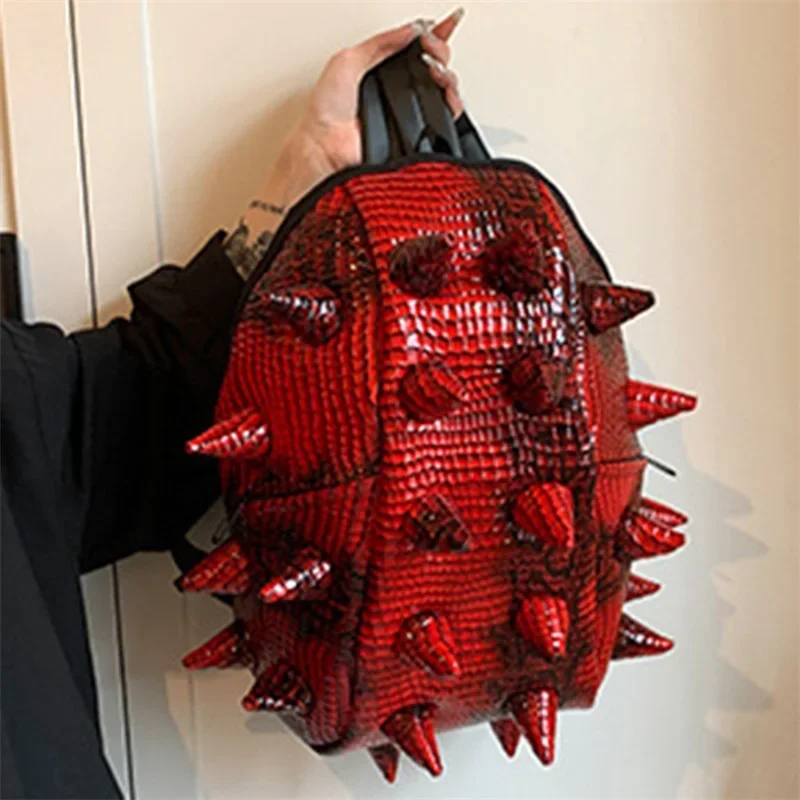 

Новый женский и мужской рюкзак, легкий уникальный рюкзак для путешествий с шипами, сумка для книг для школы, путешествий на открытом воздухе