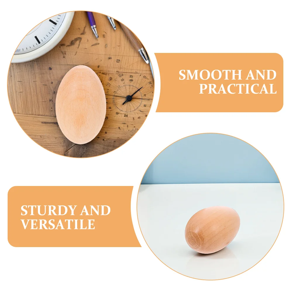 Uova di sabbia in legno Blocco Strumento musicale Giocattolo Piccoli giocattoli per l'apprendimento del bambino Strumenti a percussione per bambini
