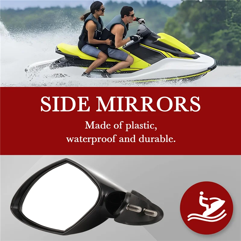 AEF2-Motorboat مرآة الرؤية الخلفية جت سكي مرآة الملحقات لياماها Waverunner VX 110 ديلوكس سبورت كروزر EX EX R