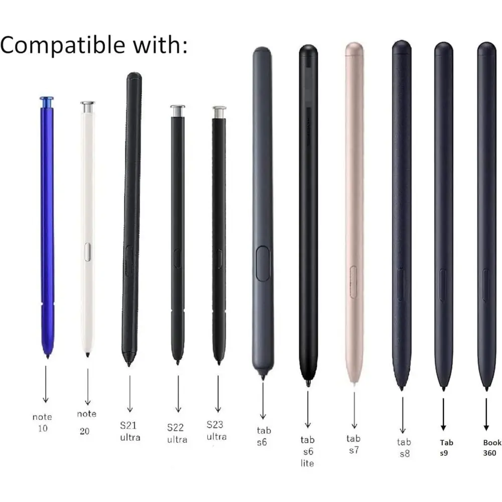 with Tweezer Stylus Pencil Nibs Silent Smooth Pen Tips Replacement for Samsung Galaxy Tab S22 S23 S9 S8 S7 S6 Note10/20 Ultra