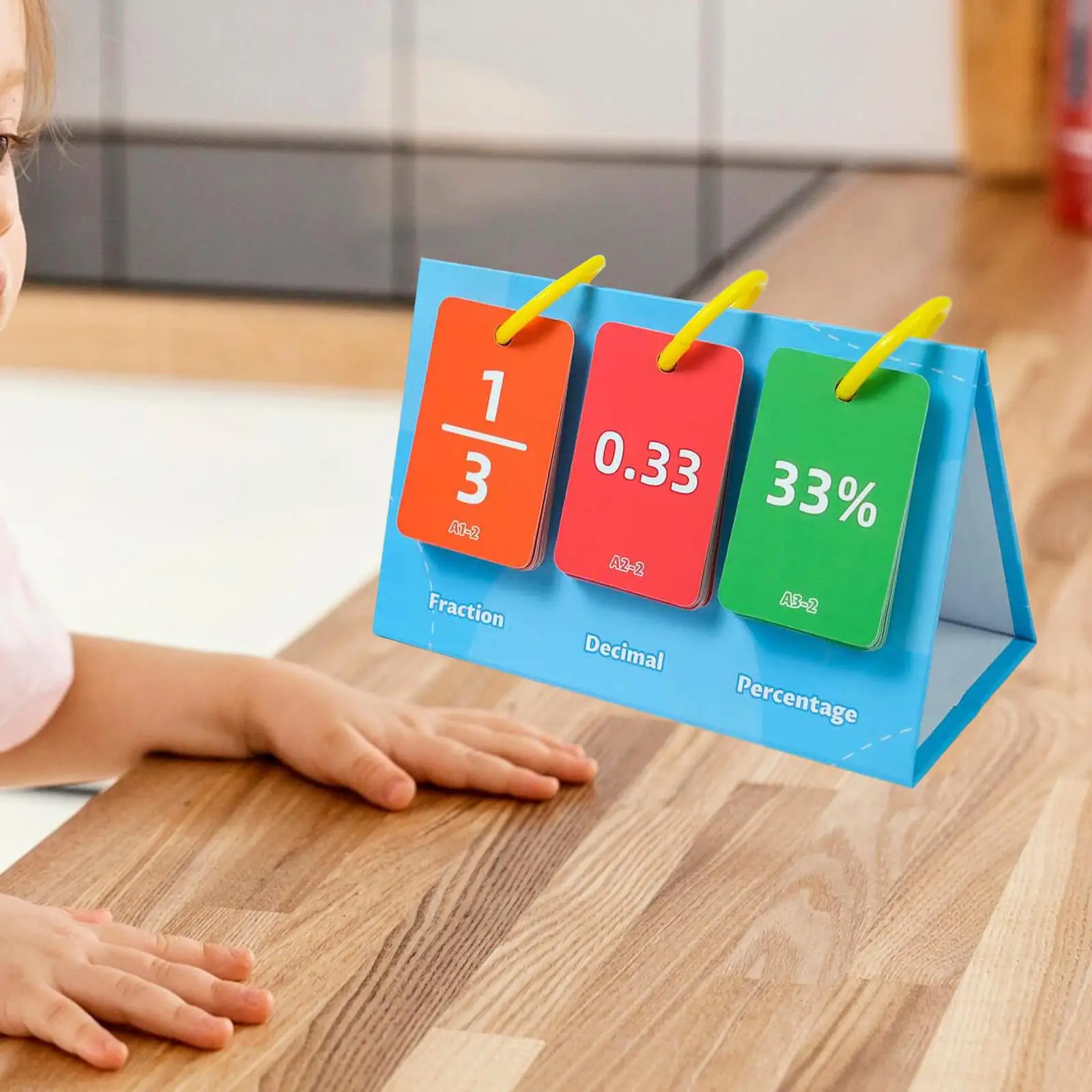 Fraction Percentage Decimal Flip Chart Kids Math Games ,Math Manipulatives,, for children,,