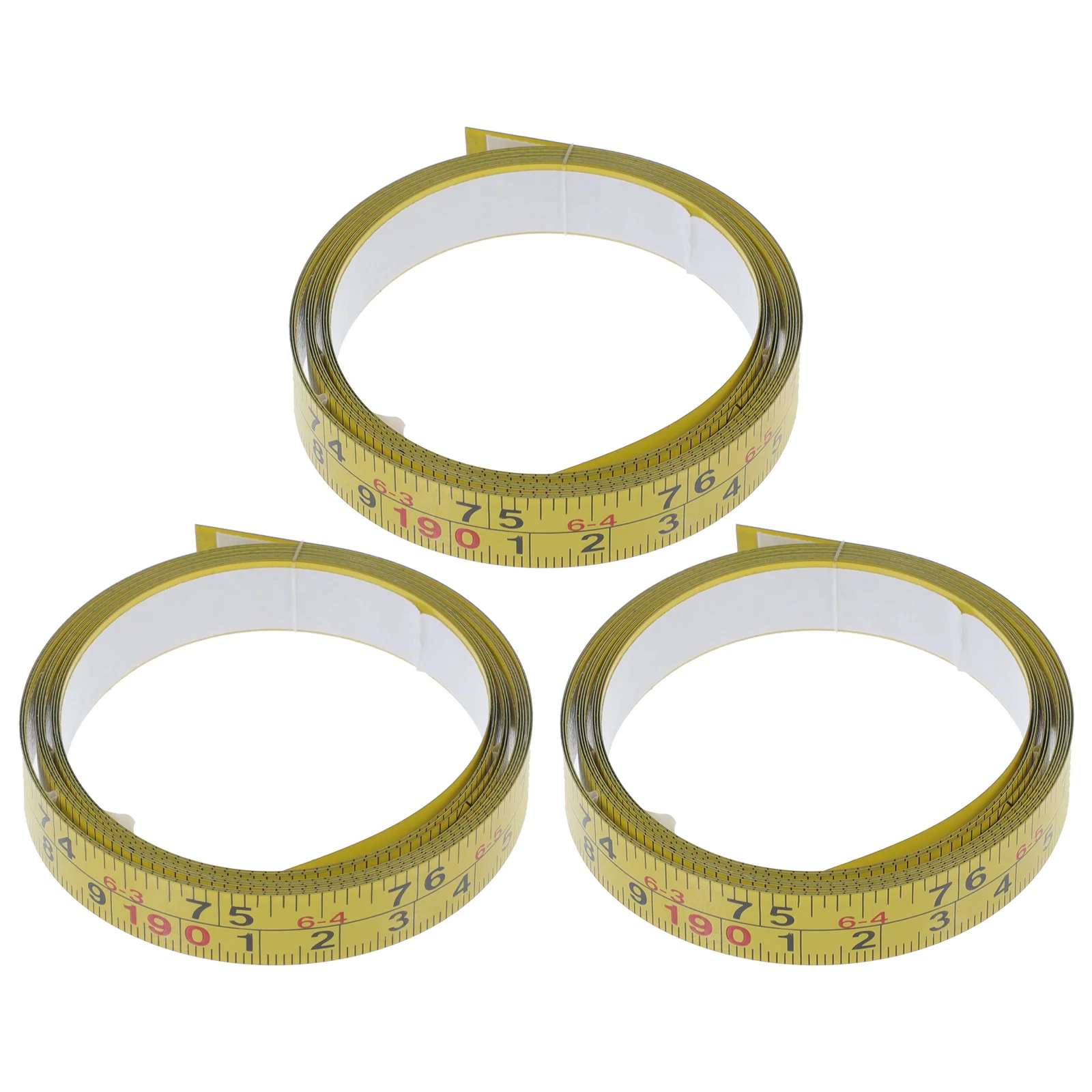 

Self-Adhesive Yellow Steel Ruler Tape Precision Measuring Tape Dual Scale for Woodworking Drafting Workbench Metric Imperial