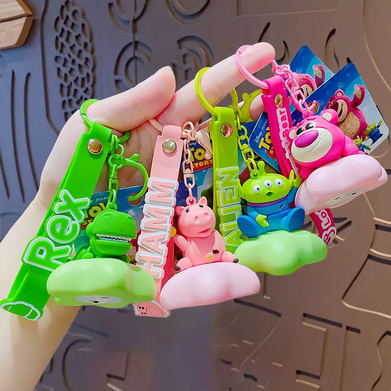 

Cute Anime Figure Bag Night Light Keychain Bag Pendant Celebrity Atmosphere Light Keychain Car Keychain Accessories