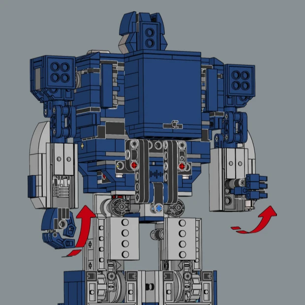 Bloques de construcción de robots, juegos de bloques de construcción compatibles con partículas Legoed, adecuados para regalos de Navidad 10358