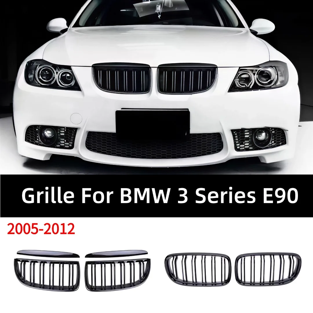 Front Inlet Mask Grille Bumper Grill For BMW E90 E91 3 Series 2005-2012 325i 320i 330i 335i xDrive Kidney Hood Mesh Modification