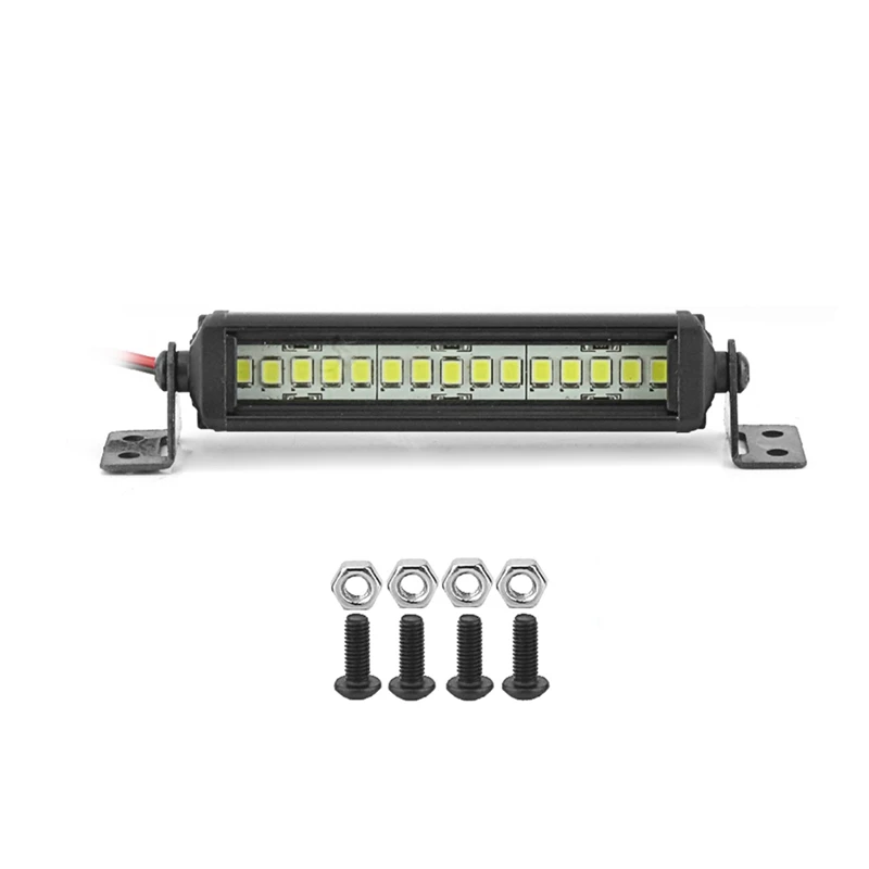 Bright Light Bar 75 มม.สําหรับ 1/10 RC Crawler รถ Axial SCX10 90046 TRX-4 TAMIYA CC01 D90 Redcat อะไหล่