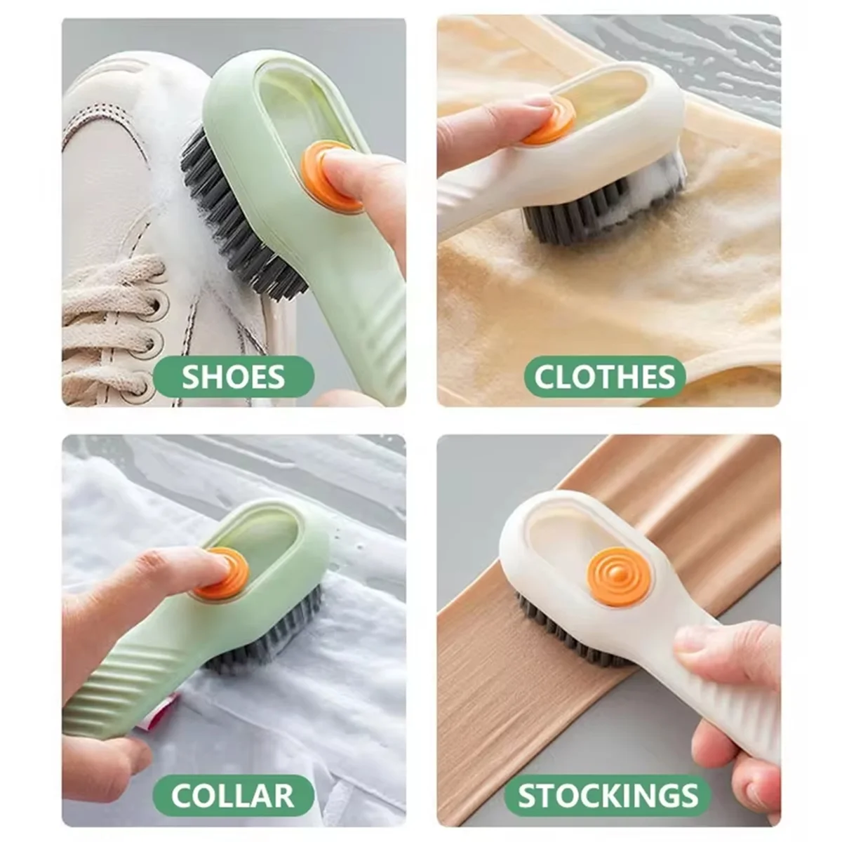 Shoe Brush Capable of Adding Liquid Multifunctional Shoe Cleaner Brush Cleaning Tool for Soft Fur Clothes